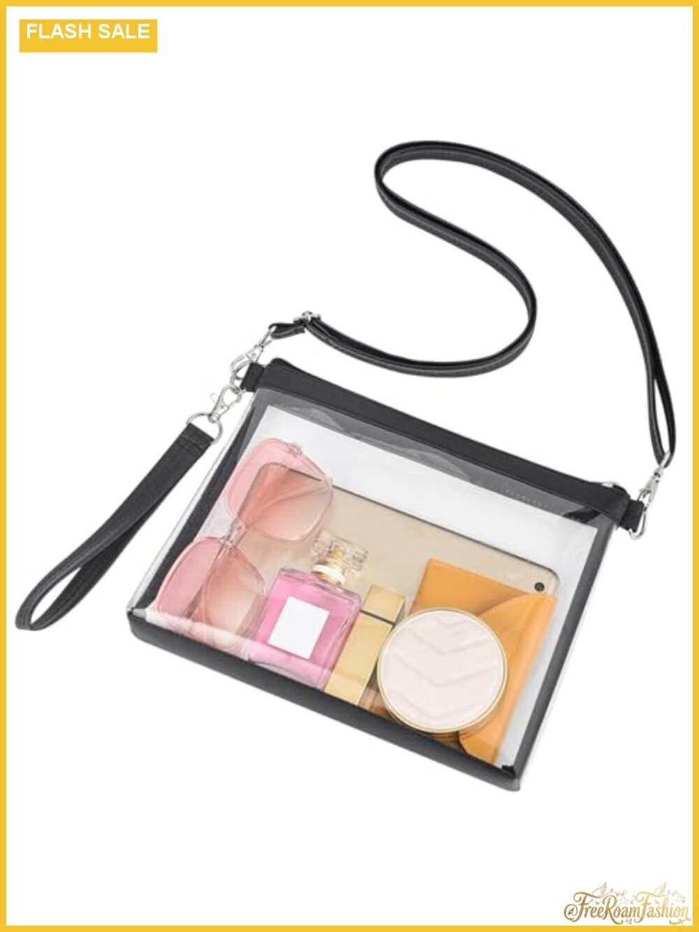 Stadium Approved Clear Crossbody Bag PVC See Through Purse